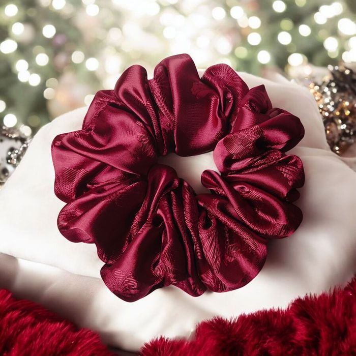 Scrunchie do włosów rozm XL Satyna