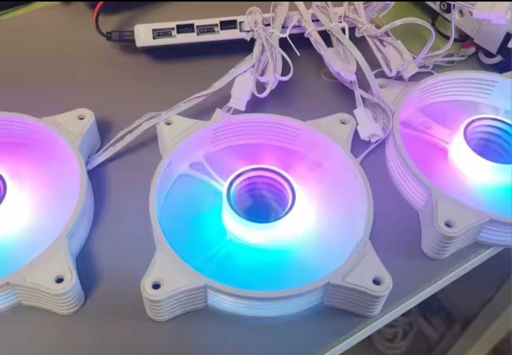 Кулери для корпуса з ARGB підсвіткою AIGO AR12PRO 120 мм 4pin PWM