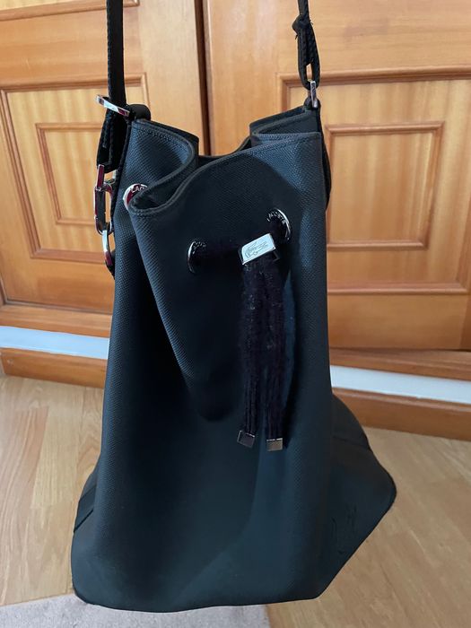 Mala preta  vintage Lacoste