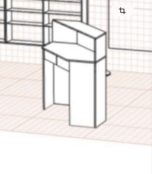 Вітрини 4 штуки та касова стійка