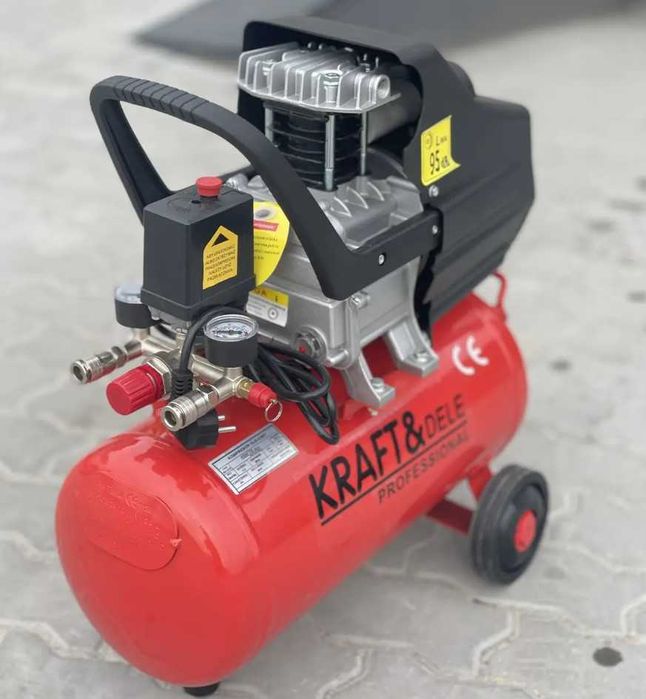 Компресор повітряний 24 л Kraft&Dele KD400 8 бар 230 л/хв Польща