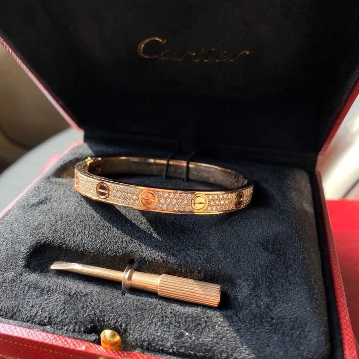 CARTIER Cartier LOVE series starry sky 18K rose gold bracelet