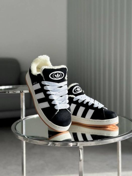 ХІТ! Жіночі кросівки Adidas Campus хутро 36 37 38 39 40 41
