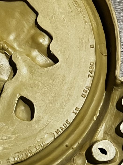 Placas Syroco Florais Douradas USA