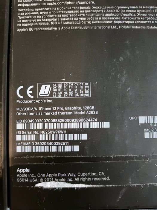 Iphone 13pro graphite