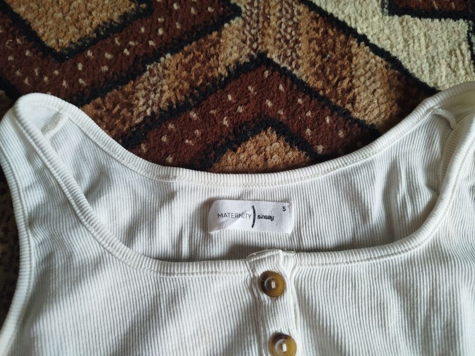 Bluzka na ramiączkach ciążowaa Maternity Sinsay rozmiar S