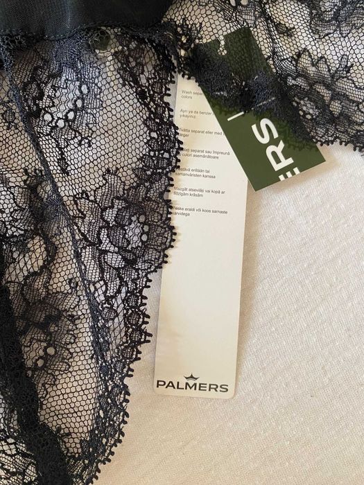 PALMERS - czarna bielizna nocna, sexi, rozm. 38