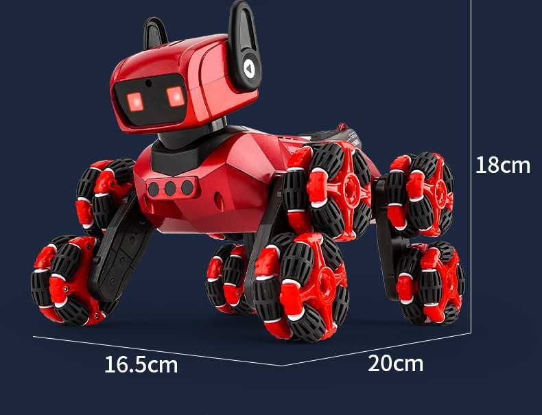 Восьмиколесная трюковая собака-робот robot dog +Парогенератор +браслет