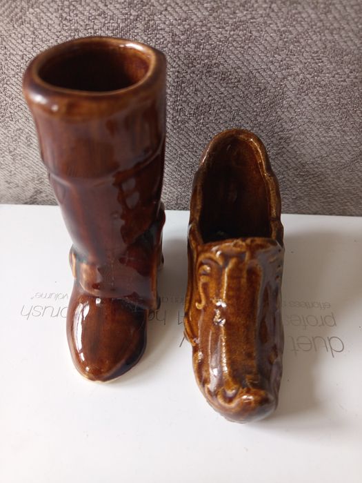 Całość 3 ceramiczne buciki PRL