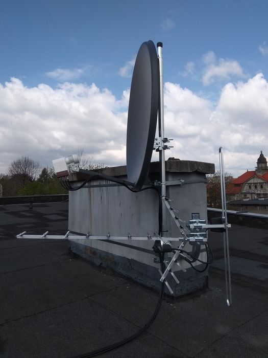 Montaż anten tv dvb-t, satelitarnych.