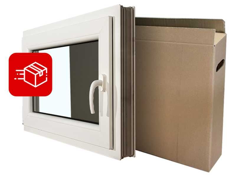 Okno PCV 500X500 Rozwierno-Uchylne Plastikowe ZE STANU