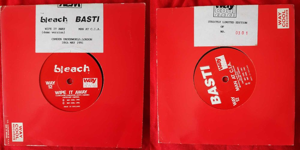 Bleach (3) / Basti ‎ Wipe It Away / Man At C.I.A.' single Póvoa De Santa Iria E Forte Da Casa