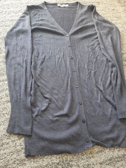 Reserved sweter długi fioletowy na guziki dekolt rozmiar M