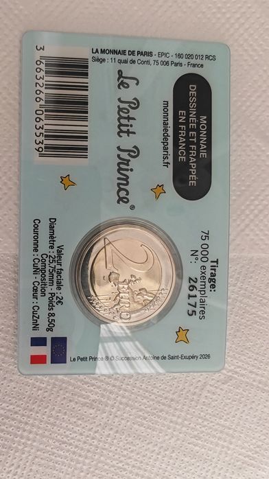 Moeda 2€ comemorativas  em coincard