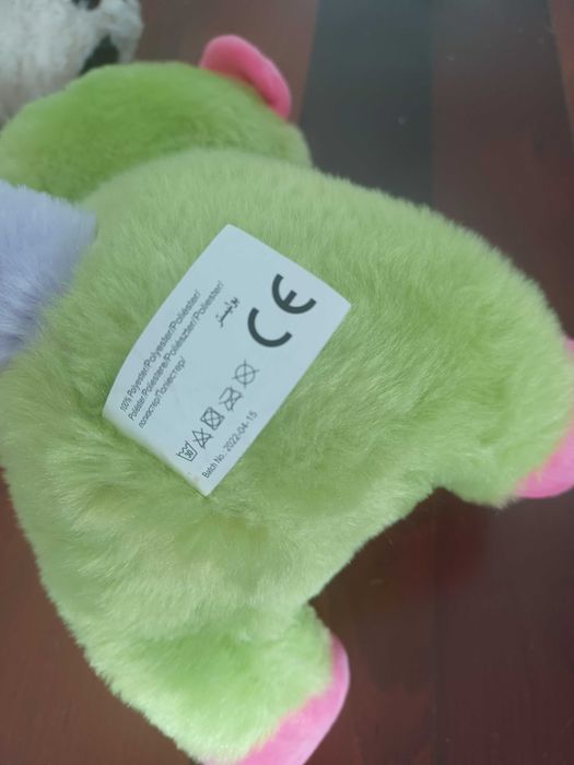 Macaco de Peluche - Verde e Rosa