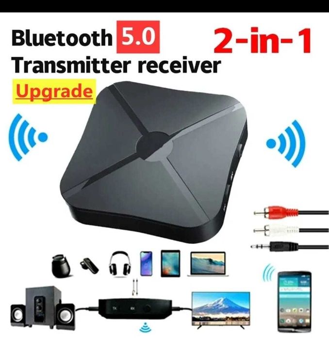 Transmiter nadajnik odbiornik bluetooth aux jack bt akumulator