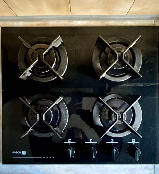 Placa a gás em bom estado