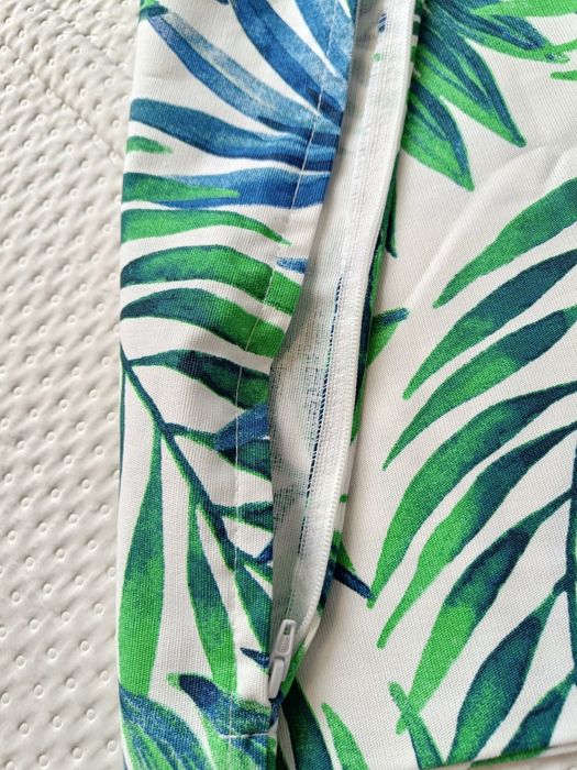 IKEA poszewka 50x50 liście palmy | tropikalna bawełna boho unikat