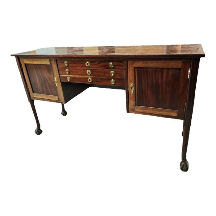 Secretária / mesa de encostar antiga