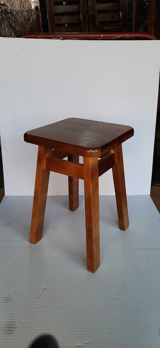 Nowe Taborety drewniane wysokości 45 cm stołki kuchenne SOLIDNE