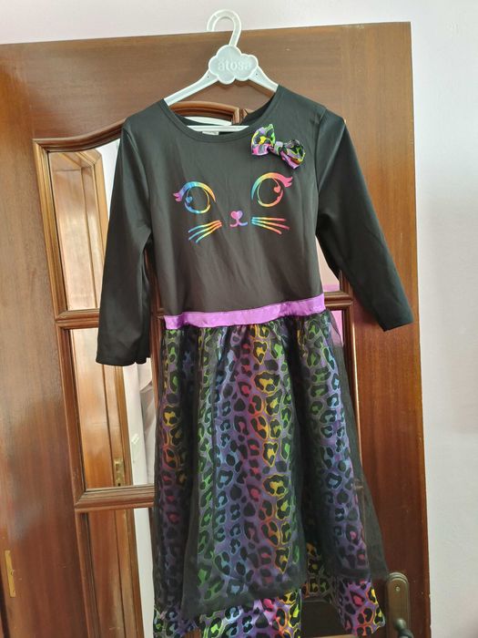 Vestido carnaval/Halloween gata