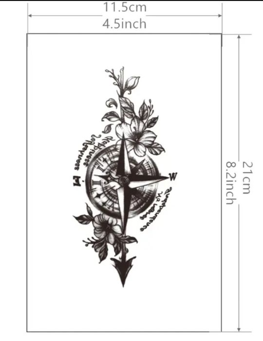 Tatuaż tymczasowy wodoodporny  DUŻY. Tattoo