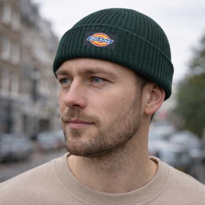 Шапка біні Dickies зеленая, шапка dickies бини,шапка дикис,шапка дікіс