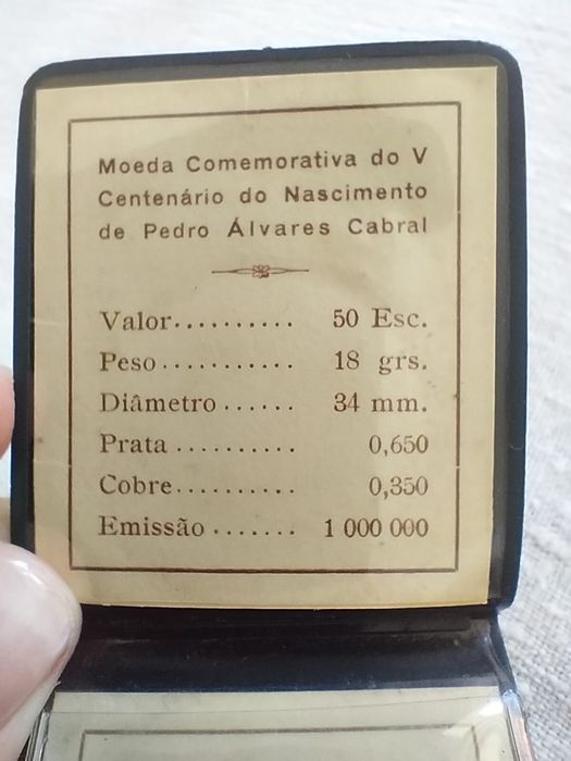Moeda de Prata 50 Escudos - (1968)