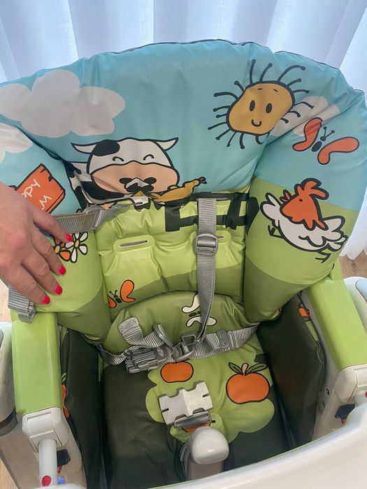 Cadeira da papa bebé com cauxa original