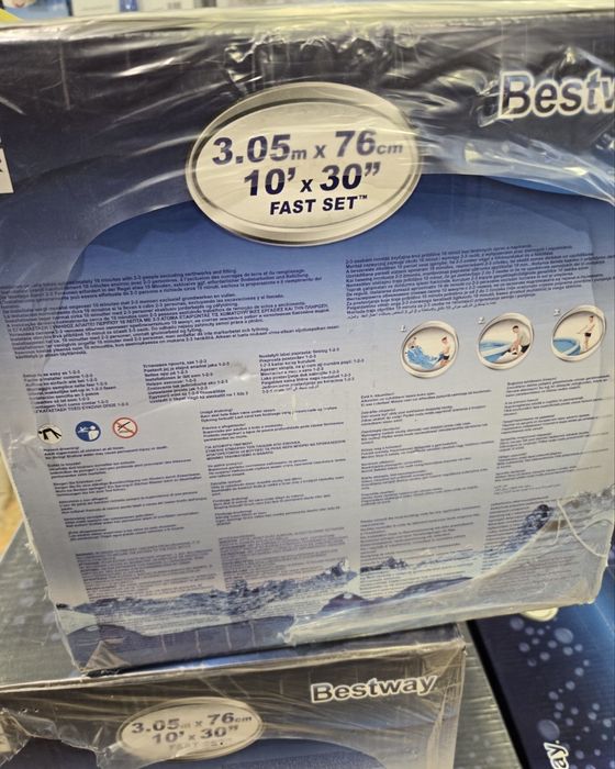 Piscinas grandes com filtro bestway novas na caixa para entrega