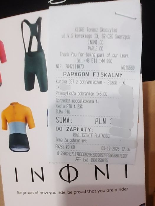 Kurtka rowerowa INONI 337 z ochraniaczem – Black XL