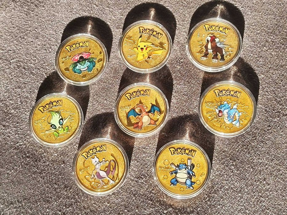 Pokémon gold coins (8pcs)