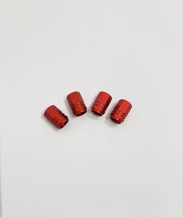 4 tampas de valvulas em aluminio