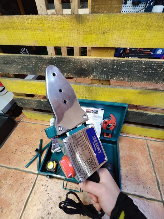 Паяльник для труб ЗПТ-2000 Профи/2х теновый/до63мм/2кВт/ножницы/+кейс