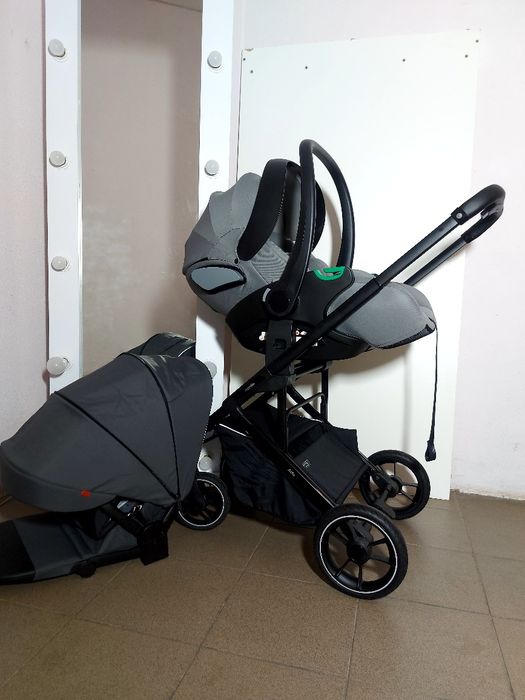 Коляска реверсна CARRELLO alfa +автолюлька EL.CAMINO I-FIX