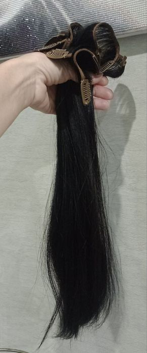 Трессы.Волос на заколках.Натуральный.8-шт.