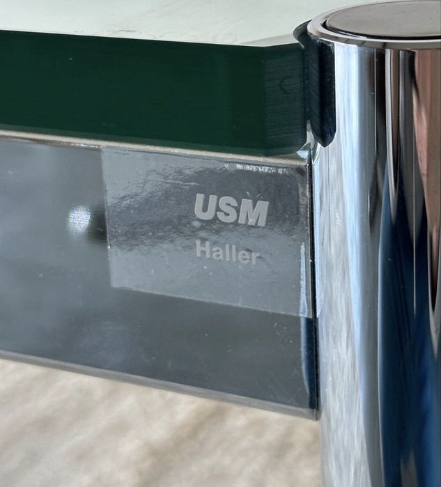 Usm haller stół konferencyjny biurko 200x100szklany blat