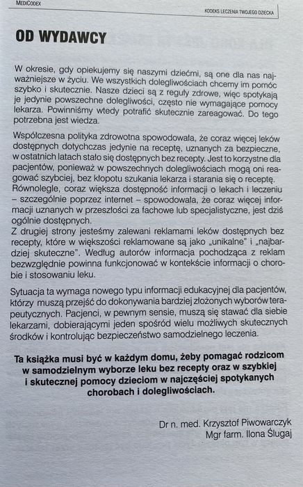 Kodeks leczenia twojego dziecka - K. Piwowarczyk, I. Ślugaj