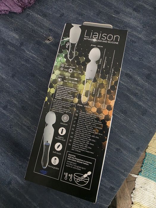 Liaison Wand LED – masażer z końcówką szklaną | USB | 10 trybów