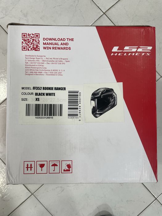Vendo Capacete LS2 tam XS