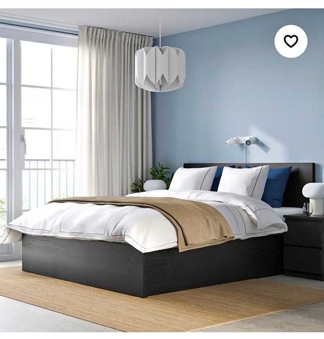 Conjunto Quarto IKEA MALM Preto-Castanho – Novo em Caixa (Nunca Usado)