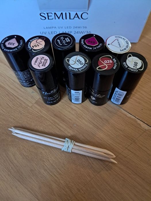 Semilac lampka do paznokci + lakiery gratis
