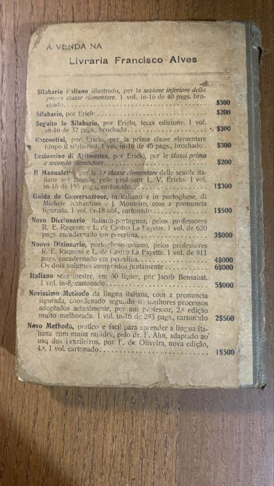Gramática da lingua italiana