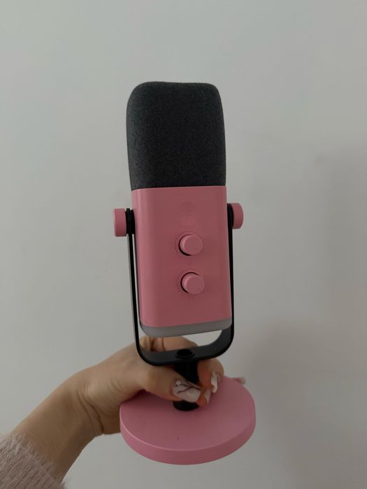 mikrofon fifine am8 rozowy gamingowy
