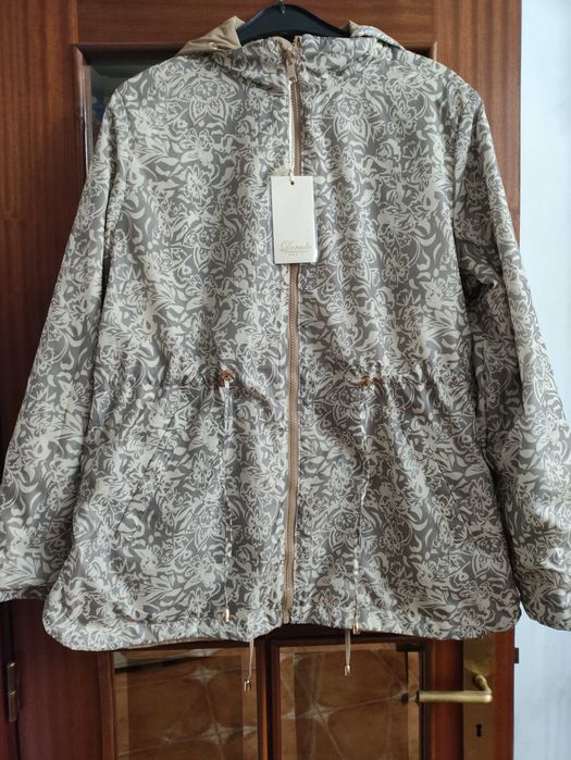 Parker impermeável reversível senhora Bege claro - Nova