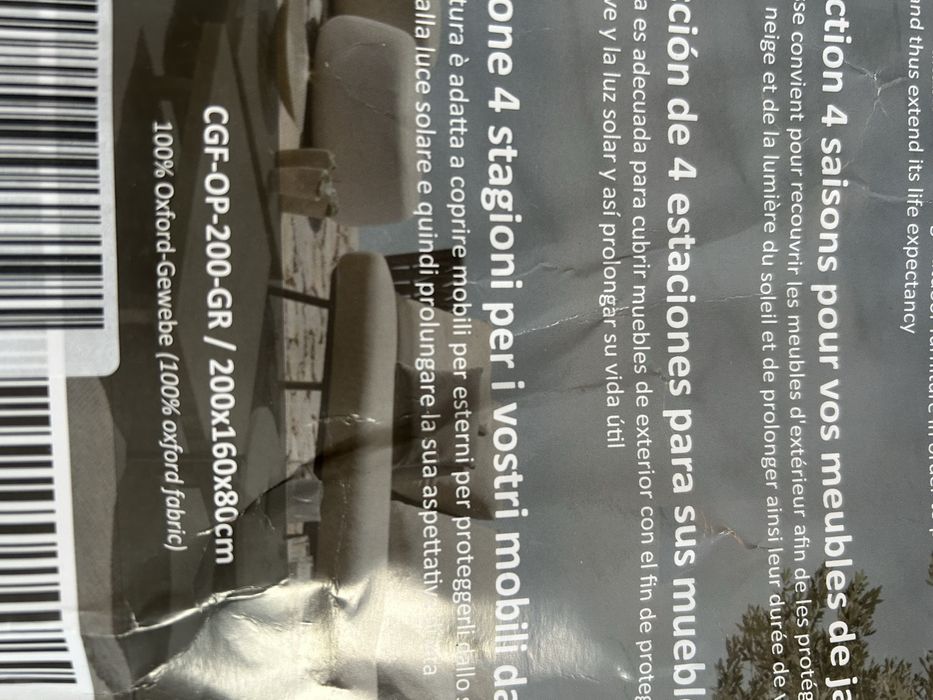 Plandeka na meble ogrodowe