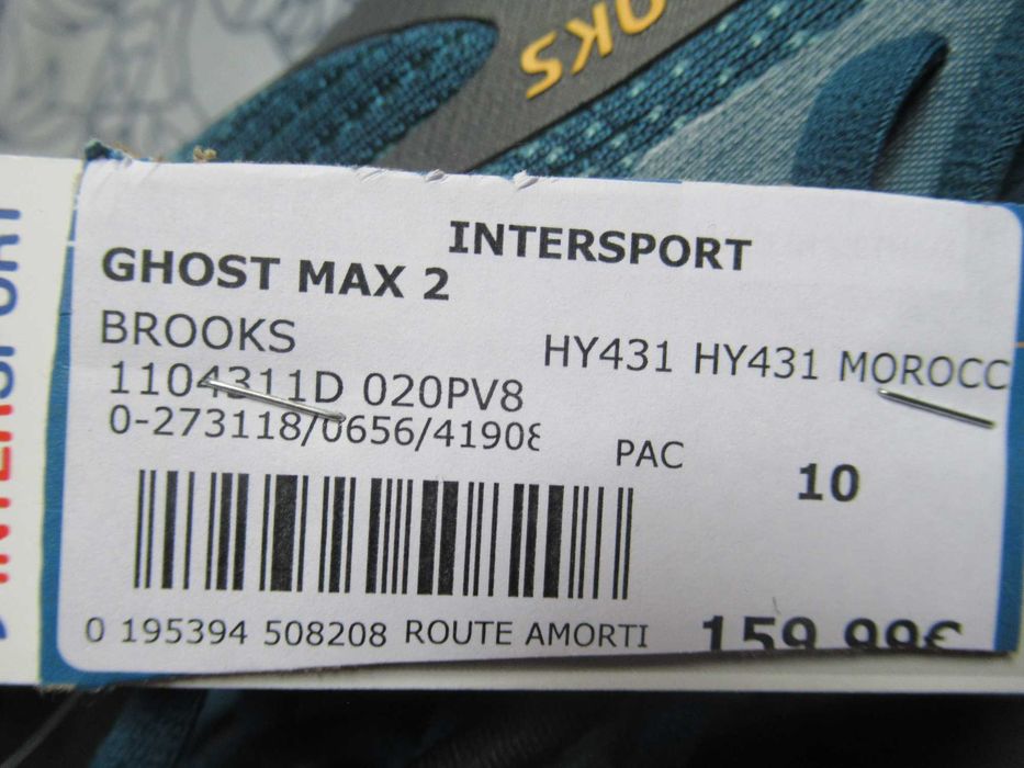 Sapatilhas Brooks Ghost Max 2 novas com etiqueta.