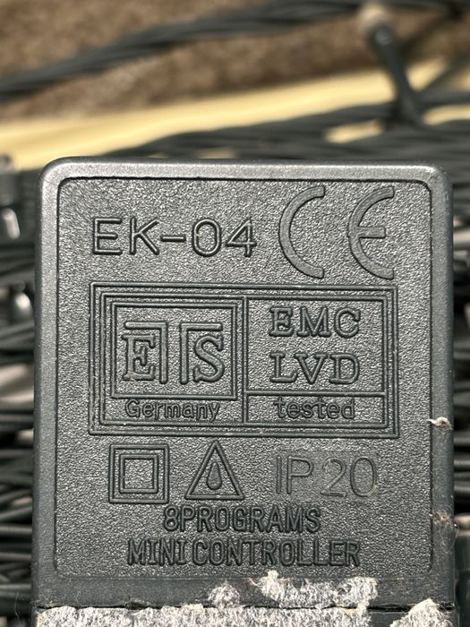 Lampki choinkowe ozdobne balkon taras 22 m metry biały zimna biel