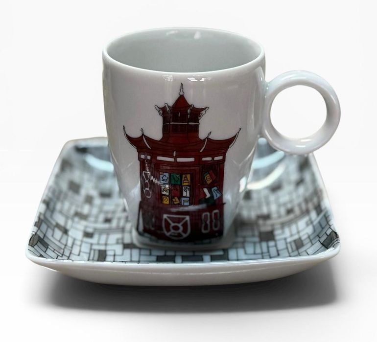 Conjunto 4 Chávenas Café Vista Alegre - "Alma do Porto"