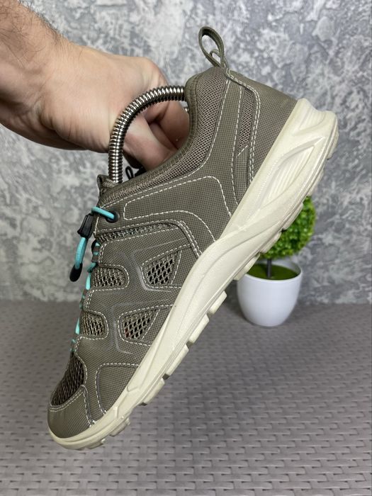 Ecco кроссовки кеды мокасины 41 размер кожаные серые